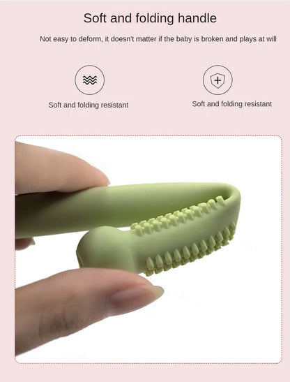 Brinquedo de Mastigar Seguro para Bebês, Mordedor de Silicone para Dentes Molares, Mordedores para Bebês, Alça de Silicone Molar para Bebês, Brinquedo de Segurança para Bebês