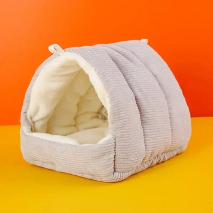 Parrot Cotton Nest Bird Cage Mini Hammock Cage Plush and Thickened Winter Bird Cotton Nest Hut Tent Bed Hanging Cave Pet Items