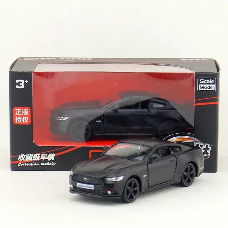 1:36 Ford Mustang GT Toy Car Model Replica Scale Metal Diecast Miniature Art Vehicle Figure Collection Xmas Gift Boy Toy