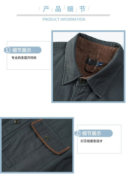 USA SIZE Men Fleece Cargo Cotton Long Sleeve Shirts Man Military Tactic Thick Shirts Winter Man Outdoor Blouses Polo Top Shirt