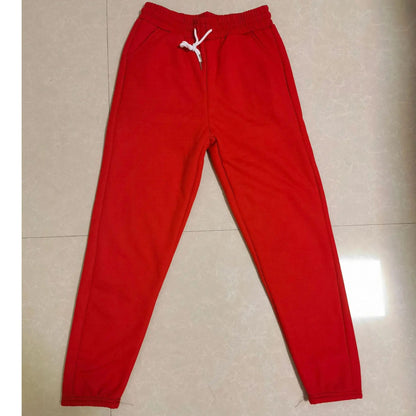 New Women's Pants Winter Casual Gym Sweatpants Warm Fleece Trousers Female Workout Lamb Wool Thick Sports Pants for Women