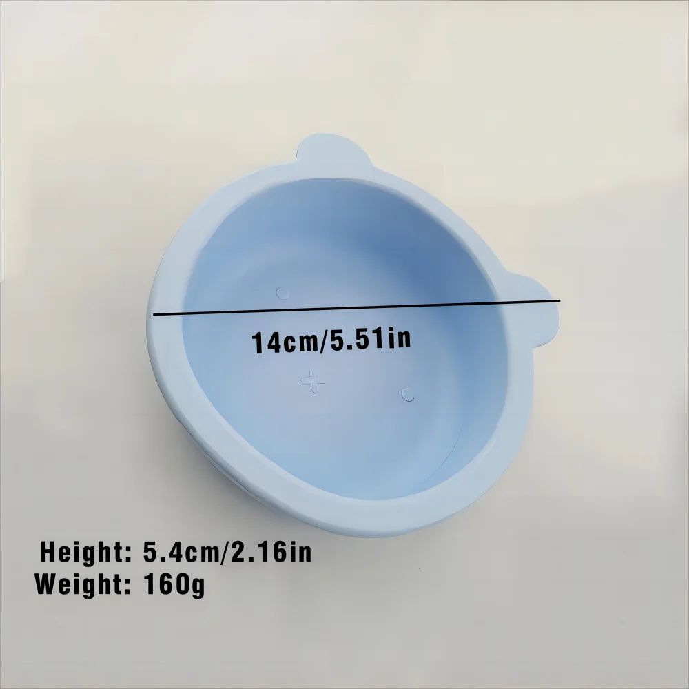 3pcs Baby Silicone Bowl Suction Cup Bowl Children's Tableware Complementary Bowl Children's Dinner Plate Silicone Tableware