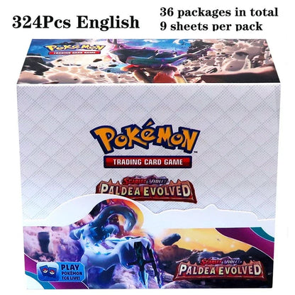 324 pçs/caixa Pokémon TCG: Sol e Lua, Escuridão Incendiada, 36 Pacotes, Caixa de Booster, Jogo de Cartas Pokémon, Brinquedos Colecionáveis, Jogo de Tabuleiro Prismático