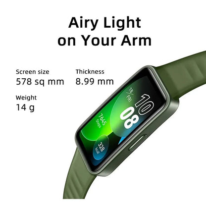 2024 New Original HUAWEI Band 8 Smart Band All-day Blood Oxygen 1.47'' AMOLED Screen Heart Rate Smartband 2 Weeks Battery Life