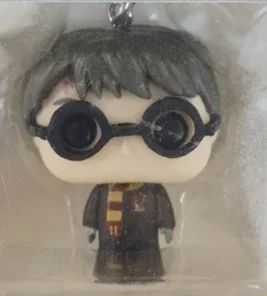 2025 Novo Chaveiro FUNKO Harry com Caixa Ginny Ron Fawkes Hedwig Hermione Pocket Boneco de Ação de Vinil Brinquedos Presentes Decoração
