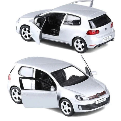 1/36 VW Golf 6 Miniaturas Carro Volkswagen em Escala Golf Gti Miniatura de Liga Brinquedo de Fricção Modelos de Veículos para Presentes Infantis