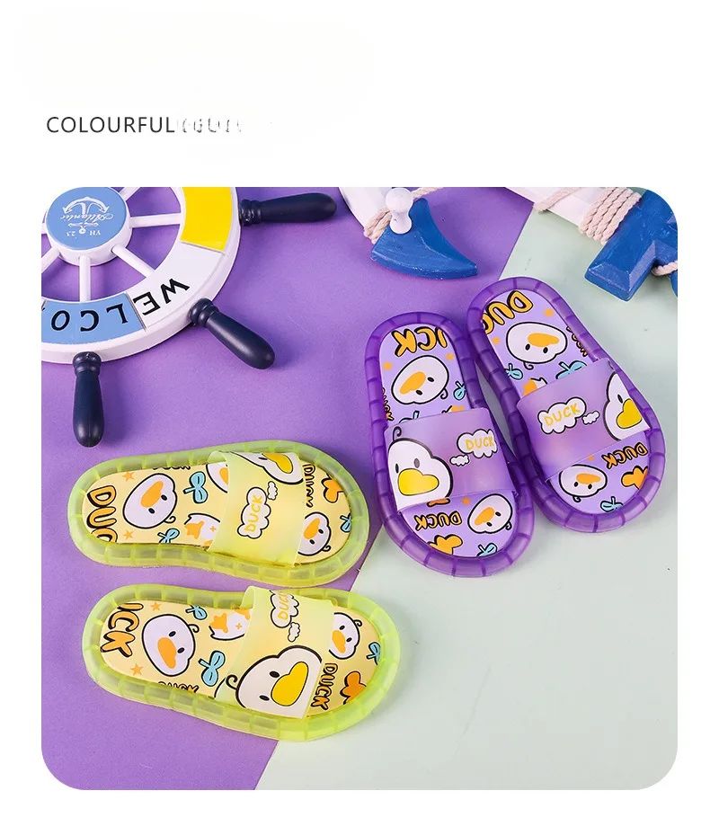 New Cute Luminous Kids Slippers Crystal Shoes Sparkling Lights Boys Girls Will Cartoon Glowing Cute Baby Cool Indoor Outdoor