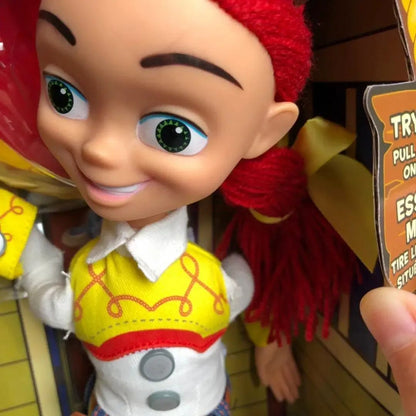 Anime Disney Toy Story 4 Falante Woody Buzz Jessie Rex Figuras de Ação Decoração de Anime Coleção de Brinquedos Colecionáveis Modelo para Presentes