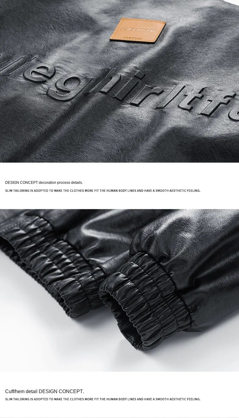 New Retro High Street Versatile Couple Motorcycle Fashionable Breathable Coat Winter Men Handsome Trendy Leather Jacket Comfort