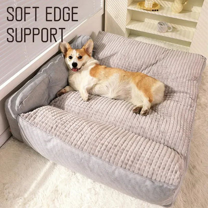 Tapete Aconchegante Xadrez para Pets no Inverno - Cama de Luxo Removível e Lavável para Cães e Gatos Pequenos/Médios - Acessórios para Dormir