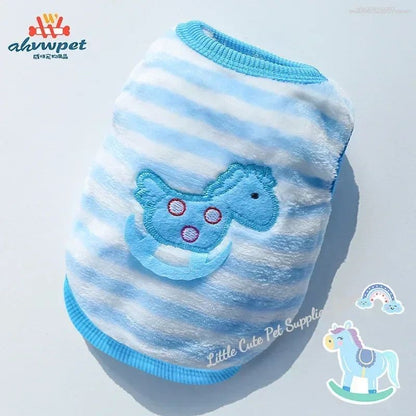 Cute Dog Clothes Winter Vest For Small Dogs Cats Warm Pets Sweater Soft Flannel Puppy Puffer Jacket Dog Accessories Supplies Xxs
