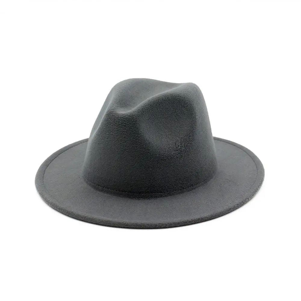 Chapéu Fedora de Feltro de Lã Novo para Mulheres e Homens, Elegante para Outono Inverno, Chapéus de Inverno para Senhoras e Cavalheiros, Casamento, Igreja, Jazz, 55-60CM Gorros