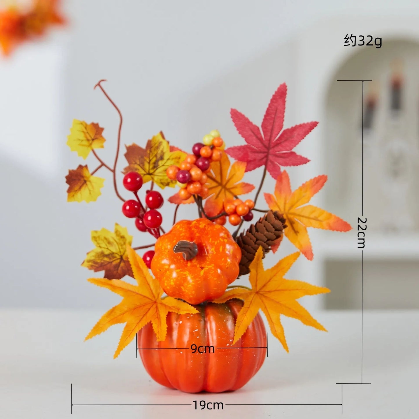 Autumn Theme Party Decor Sunflower Maple Leaf Ornaments Thanksgiving Day Bonsai Harvest Festival DIY Happy Halloween Day 2025