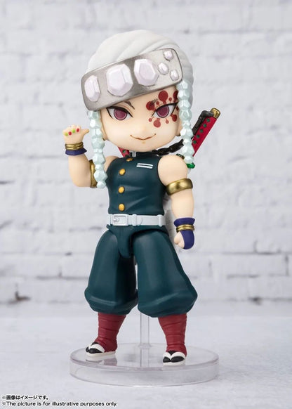 Em Estoque Original Bandai Figuarts Mini Demon Slayer Blade Fornalha Porta Anime Figura Q Versão Bonito Modelo Brinquedos