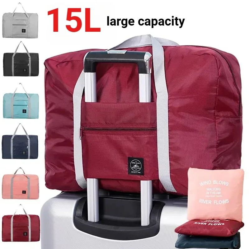 Foldable Travel Bag for Women and Men Lightweight Large Capacity Sports Weekend Trip for Airlines Suitcases and Travel Bags