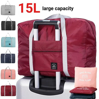 Foldable Travel Bag for Women and Men Lightweight Large Capacity Sports Weekend Trip for Airlines Suitcases and Travel Bags