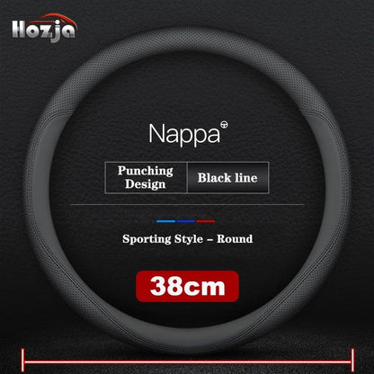 38CM 40CM 42cm 45cm 47cm Car Truck Extra Large Artificial Leather Steering Wheel Braid Cover Universal Auto Interior Accessories