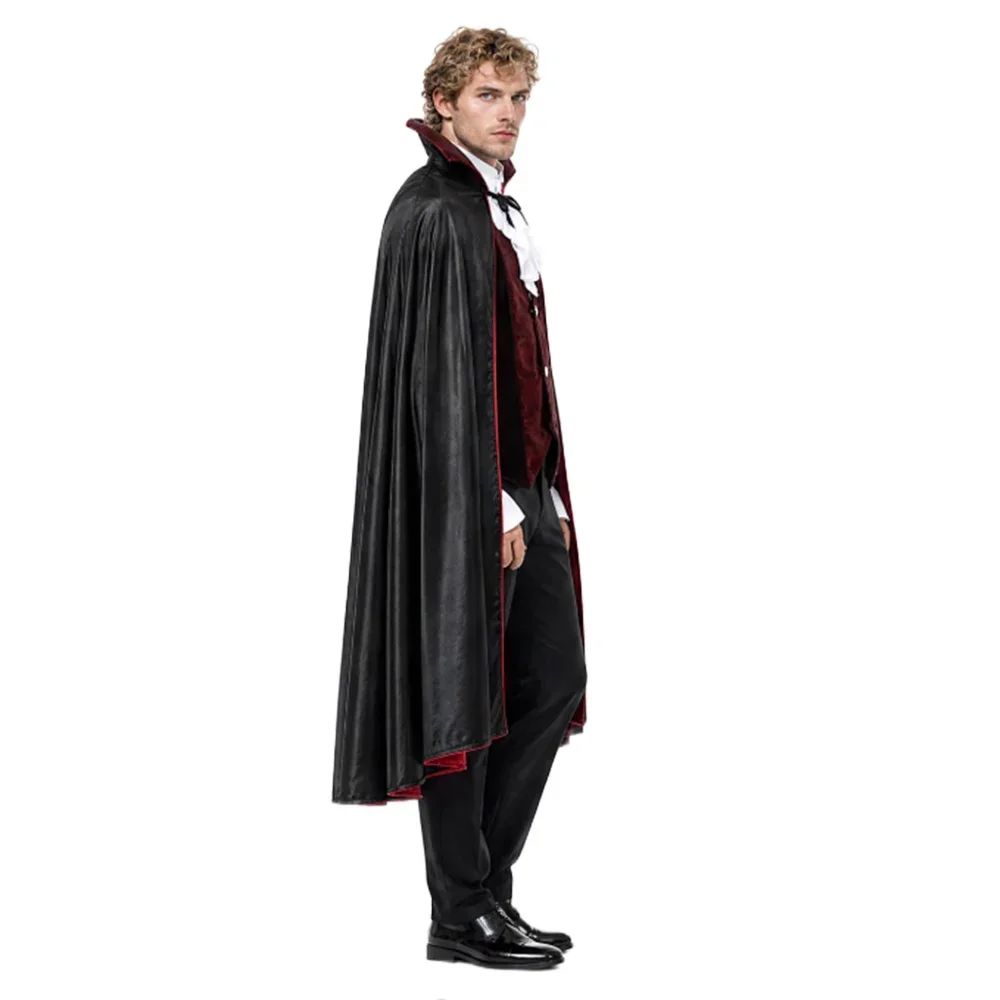 Adult Vampire Costume Men's Medieval Gothic Costume Set Suitable for Halloween Parties Movie Theme Cosplay Costume
