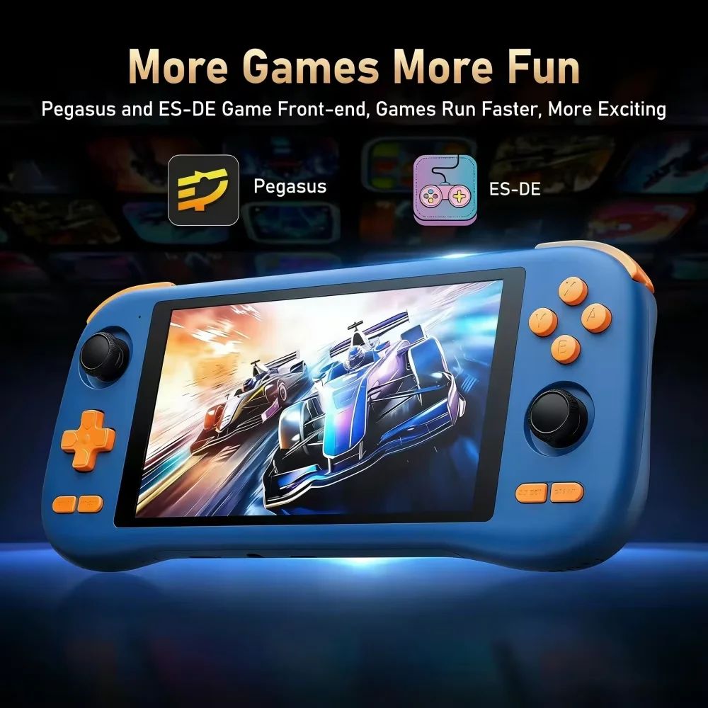 KINHANK K59 Android Handheld Console 6 128GB Memory 5.5-inch HD Screen Enjoy Dual-System Handheld Console Hall Joystick G99 Chip