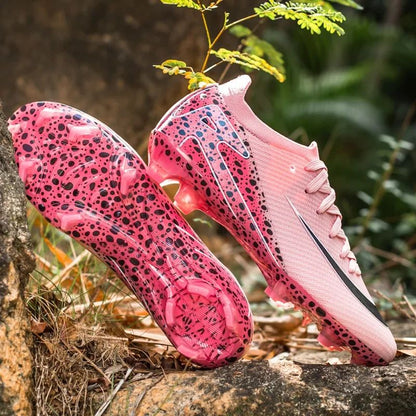 New Men Women Professional Football Boots Cleats Grass Training Match Sport Soccer Shoes FG/TF Ultra-light Non-slip Unisex