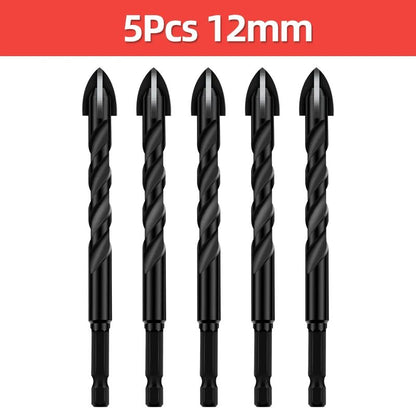 Cross Hex Tile Drill Bit For Glass Concrete Ceramic Tile Hole Opener Tunsten Carbide Hard Alloy Bits Set Tools 3 4 5 6 8 10 12mm