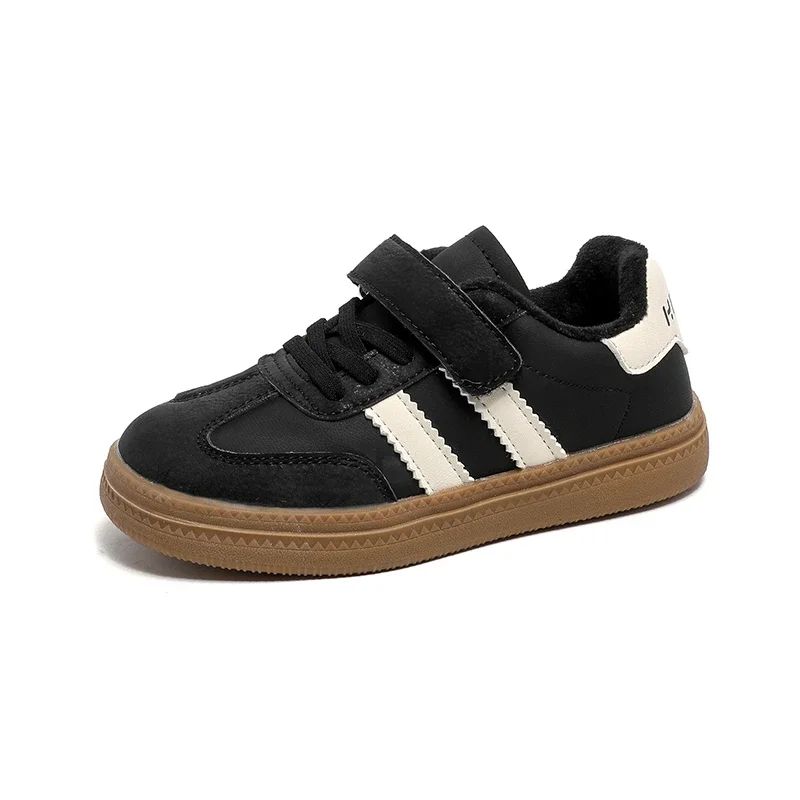 Children Casual Sneakers New Black Soft Bottom Girls Boys German Training Shoes Autumn Winter Fashion Red Kids Baby Casual Shoes