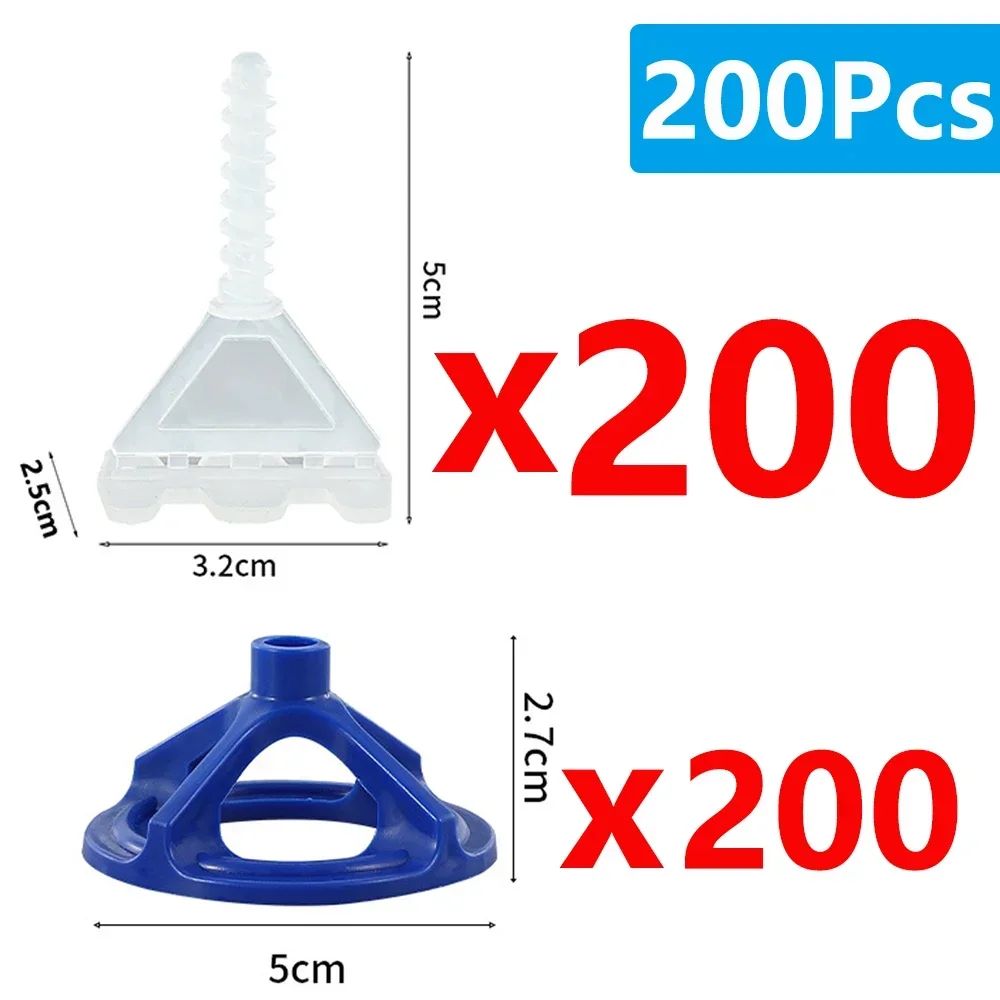 50-600 Peças Clipes de Nivelamento de Azulejo de Cerâmica com Espaçadores em Espiral no Topo Cintas de Cunha para Colocação de Azulejos Fixação de Parede e Chão Ferramenta de Construção