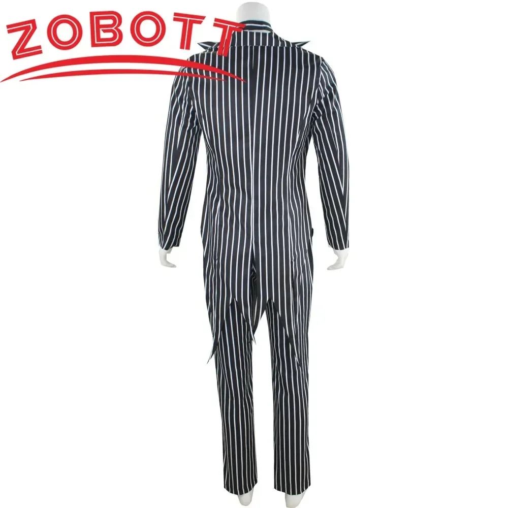 Anime Jack Skellington Cosplay Costume for Adult The Nightmare Before Christmas Jack Uniform Clothes Suit Halloween Costumes