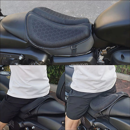 Almofada de Assento de Moto Antiderrapante Inflável 3D para Moto Almofada de Ar para Alívio de Pressão Acessórios de Moto