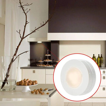 Luzes de LED Sem Fio com Controle Remoto Dimerizável a Pilha para Cozinha, Armário e Guarda-Roupa