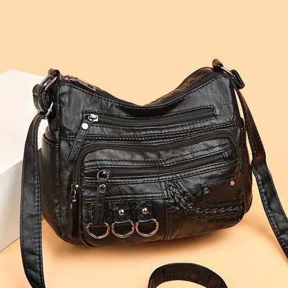 New Arrival Crossbody Shoulder Bag Soft Washed Leather Women's Mini Bag Versatile Handbag