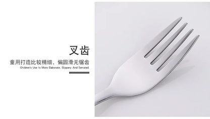 Creative Kids Stainless Steel Knife Fork and Spoon Set Home Steak Knife  Coffee Spoon, Stirring Spoon