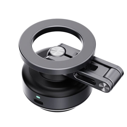 Suporte Veicular Magnético com Adsorção a Vácuo para Celular Dobrável Rotação 360 Graus Liga de Alumínio Adequado para Smartphones