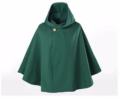 Anime Attack Cloak Shingeki No Kyojin Scouting Legion Cosplay Costume Cos Green Cape Mens Clothes Cosplay Costume Women