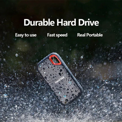 Portable SSD External Hard Drive 4TB USB3.2 Type-C External Storage Compatible with Laptop/PC/Mac Shockproof Plug&Play Hard Disk