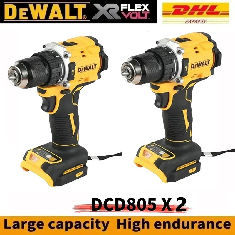 Parafusadeira elétrica compacta sem escova recarregável DEWALT Lithium 20V DCD805