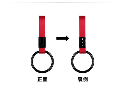 Alça de Mão para Ônibus JDM Trem 1 peça Tsurikawa Ring Coração Estilo Drift Charm Strap Drift Acessórios Automotivos Decoração de Alça de Carro
