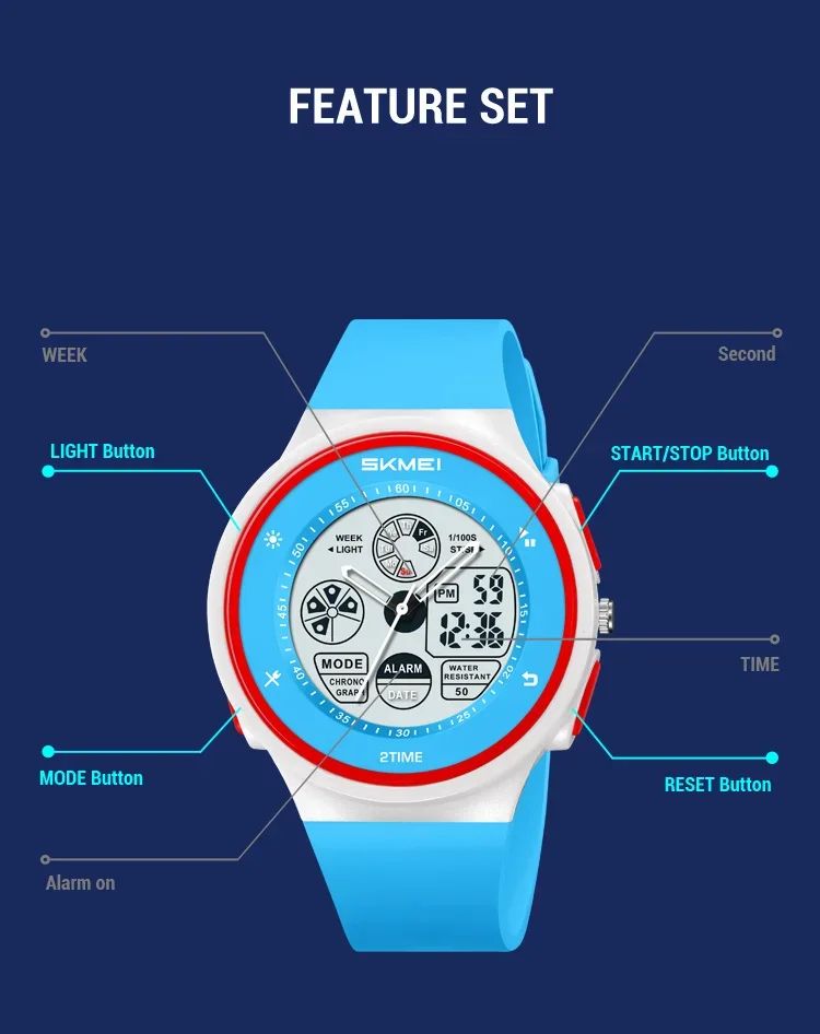 SKMEI 2346 Wristwatches Clock Horloges Mannen Fashion Digital Electronic Watch Casual Sports Watches For Men Women Waterproof