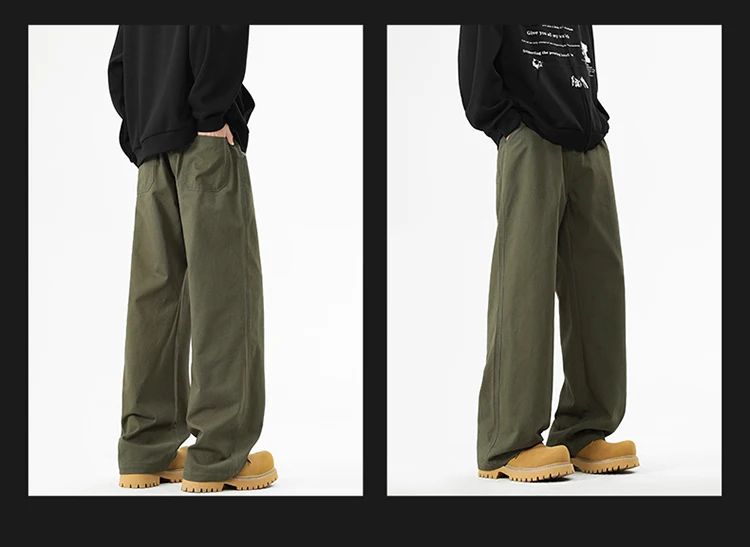Calça Jeans 100% Algodão Masculina Baggy Reta Confortável Macia Casual Fashion Coreana Branca Marrom Jeans Calça Masculina Roupa Masculina