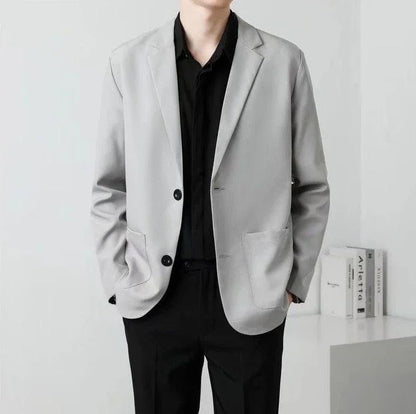 Brown Oversize Plus Big Size Jacket for Men Long Man Suits and Blazers Coats Fashionable Fashion 2025 New in Simple Breasted