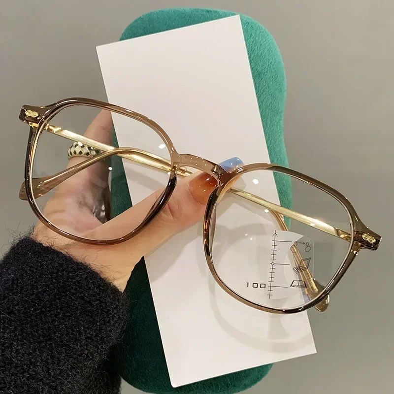 Fashion Multifocal Reaing Glasses Men Women Luxury Progressive Presbyopia Unisex Ultralight HD Lens Far Sight Eyewear +1.0+4.0