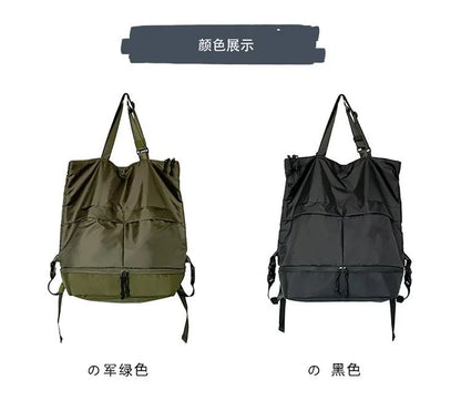 Mochila Unissex de Grande Capacidade Masculina e Feminina Mochilas de Nylon Impermeáveis Esportivas Modernas Mochilas Escolares Portáteis de Lazer Viagem
