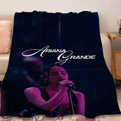 Sofa Winte Blanket A-Ariana Grandes r Microfiber Bedding Fluffy Soft Blanket for Winter Warm Knee Bed Fleece Camping Nap Blanket