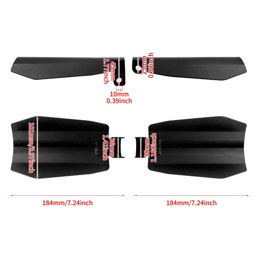 Motorcycle 2PCS Handle Bar Hand Guards Protector Wind Deflector Shield Cover For Harley Dyna Sportster XL 1200  Softail Touring