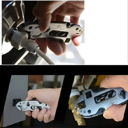 Conjunto de Chaves de Fenda Multiferramenta e Alicate de Bolso - Acessórios para Faz-Tudo, Chave Ajustável, Chave de Fenda, Alicate, Faca Compacto, Portátil