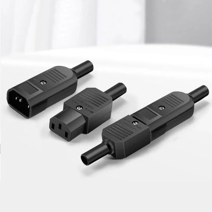 IEC 320 C13 C14 AC Inlet Power Plug Socket 250V 10A Fuse Red Lamp Rocker Switch Rewirable 3Pin Electrical Male Female Connector