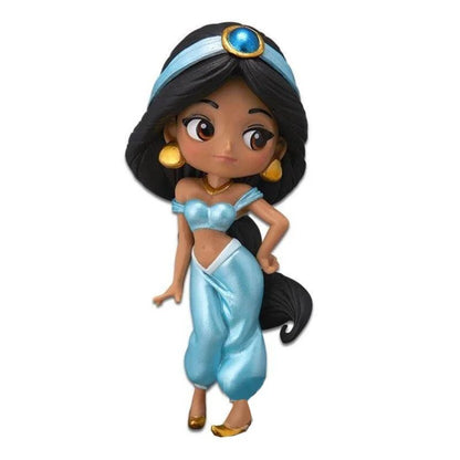 Bandai Original Disney Anime Figure Vilão Sentado Boneca Versão Q Brinquedos Infantis Decoração de Casa Modelo de Aniversário de Menina Presente de Brinquedo Fofo