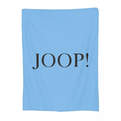 Fashion Joop Logo Soft Warm Flannel Throw Blanket for Bed Living Room Picnic Travel Home Couch  Cozy Bedding