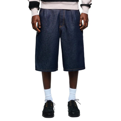 Fashion Cherry Blossom Pocket Embroidery Jeans Shorts Men Women Retro Baggy Black Denim Short Y2k Jorts Hip Hop Streetwear Pants