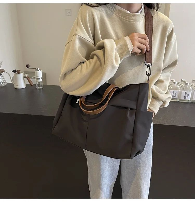 Multi Functional Tote Bag: Durable Nylon Work & Daily Shoulder Purse, Large Capacity Handbag Crossbody Bags for Women Daily Use